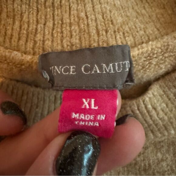 Vince Camuto Women's Center Seam Warm & Cozy Crewneck Sweater Latte Heather XL - Picture 5 of 9